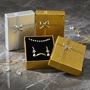 Kit 12 Caixinhas para Conjunto de Bijuterias 7x9cm sortido