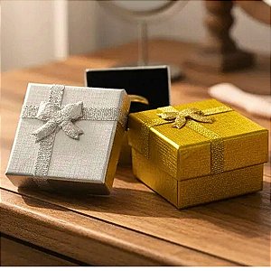 24 Caixinha De Presente para Anel Tamanho 5x5 sortido