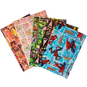 40 Saco de presentes Laminados Tema Pesonagem Cromus 30x44cm