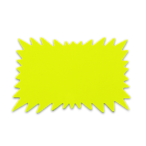 Etiqueta para Preço Tamanho PEQUENO 06x10 cm, Pacote com 100 peças