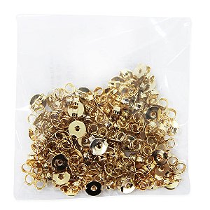 Tarraxa Borboleta de Metal Para Brinco Pacote com 100 Unidades