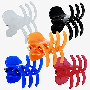 Piranha Prendedor de Cabelos Tridente Pequeno 12 Unidades