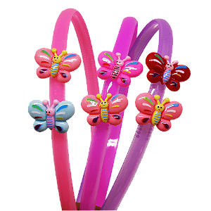 Tiara Infantil Pacote com 12 Peças