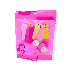Kit 10 Esponjas de Maquiagem Sortidas Coloridas