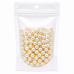 100 un Saco Hermético 7x10cm Fundo Branco Visor com Furo