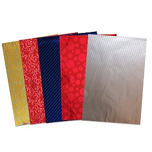 50 Saco de Presente Laminado Tema Line Style e Poá 35x54 cm