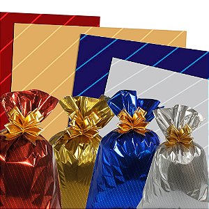 Saco de Presente Tamanho 60x90 Temas Line 25 Unidades Packpel