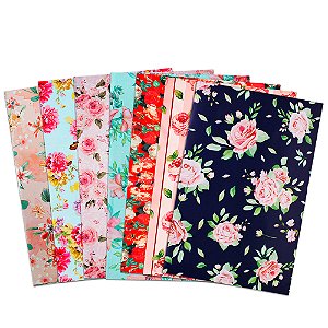 25 Sacos para Presentes Laminado Tema Feminino 45x59 cm