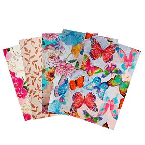 Saco de presentes Laminados Cromus 20x29 cm 50 un Tema Feminino