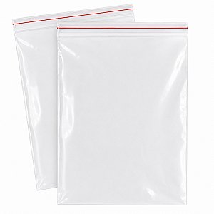 Saco Zip Lock 25x35 cm 100 unidades Transparente