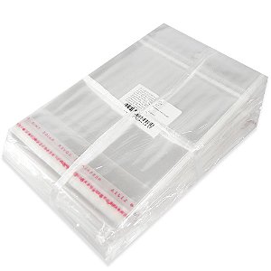 Saco Plastico Adesivado c/Solapa 10x10 Pct 1000 un
