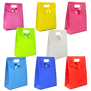 Kit 24 Sacolas com Velcro 26x19x8 cm Estilo e Praticidade