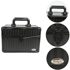 Maleta De Maquiagem Profissional marca Rubys Preto