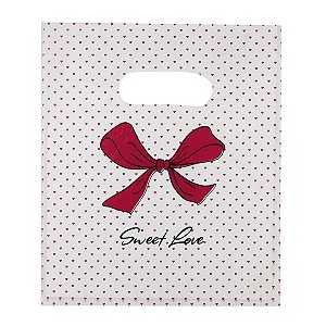 100 Unidades Sacola Plástica Boca de Palhaço Tamanho 20x25 cm