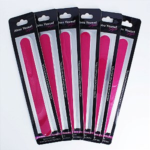Kit 6 Unidades Lixa de Unha Personalizada Tam. 18cm Pink Mey2201