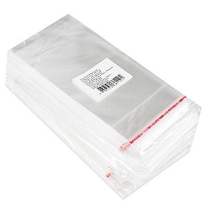 1000 Unidades saco Plástico Adesivado SEM Solapa 7x12+3 cm