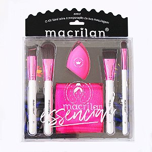 Kit de Pincéis Essencial Macrilan com 6 Peças