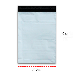 Saco Plástico Segurança Para Correio 28x40 100 unidades