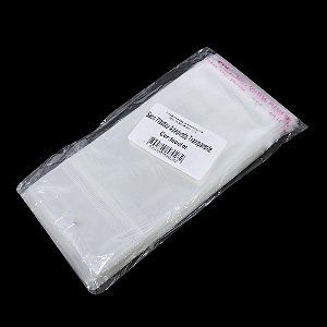100 Unidades saco Plástico Adesivado com Solapa 6,5x9 cm