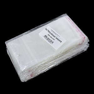 1000 Unidades saco Plástico Adesivado Com Solapa 6,5x9 cm
