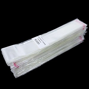 1000 Unidades saco Plástico Adesivado sem Solapa 4x22 cm