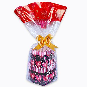 Saco Para Cesta Red Heart Tamanho 80x90 cm Pacote com 25 un