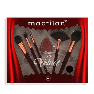 Kit de Pincéis Essencial Macrilan com 6 Peças Kit Pinceis Macrilan - ED012