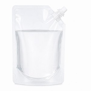 Saco Plástico Drinks 380ml Com Tampa Reutilizável 50 pçs