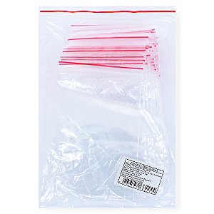 Saco Zip Lock 6x8,5 cm, 100 unidades Transparente Zip Lock
