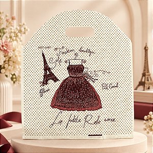 Kit 100 Sacolas Plásticas Boca de Palhaço 20x24 Estampada