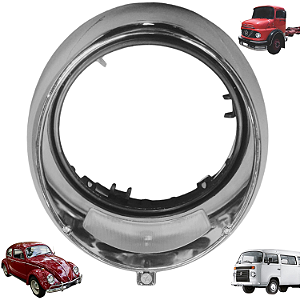 ARO MOLDURA CROMADA FAROL MB 1111 1113 1313 VW FUSCA KOMBI