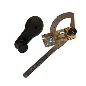 Kit Maquina Vidro Manivela Porta L/e Pino Curto Mb 1111/1113