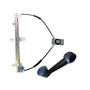 KIT MAQUINA VIDRO PORTA MANIVELA VW PINO CURTO L/D WORKER+
