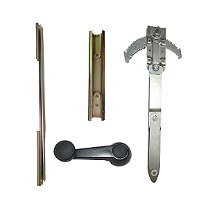 Kit Máquina Vidro+guia+suporte+manivela Le Ford Cargo G1 G3