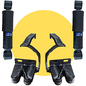 KIT 2 FECHADURA + 2 AMORTECEDOR DA CABINE VW WORKER DELIVERY