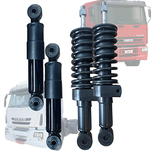Kit Par Amortecedor Mola Traseiro/diant. Cabine Iveco Tector