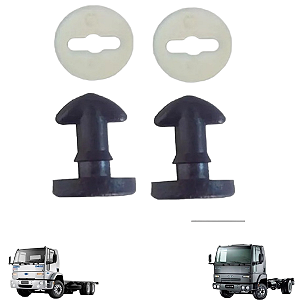 Kit 2 Presilha 2 Arruela Tampa Caixa Fusível Ford Cargo