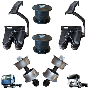 2 Trava Fechadura 6 Coxim Cabine Ford Cargo 1722 1730 1731