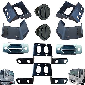 KIT CAPÔ PINO+PRESILHA+SUPORTE+DOBRADIÇA+TAMPA FORD CARGO G1