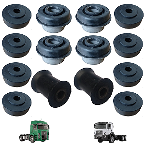 KIT MANCAL COXIM+BUCHA TRAVA CABINE TRASEIR VW CONSTELLATION