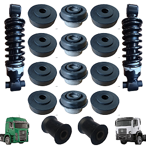 KIT MANCAL+COXIM+BUCHA TRAVA CABINE TRASEIR VW CONSTELLATION