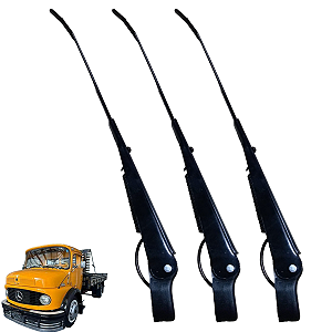 KIT 3 HASTE BRAÇO LIMPADOR CAMINHAO MERCEDES CABINE ALTA