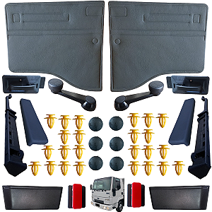 KIT FORRO+MAÇANETA+MANIVELA+TRAVA+BOLSA FORD CARGO ATÉ 11