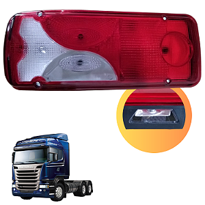 LANTERNA TRASEIRA C/VIGIA ESQUERDO C/CONECTOR SCANIA SERIE 5