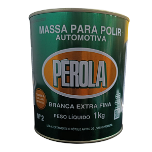 MASSA DE POLIR AUTOMOTIVA N2 PEROLA 1 KG BRANCA EXTRA FINA