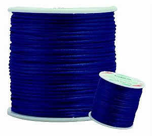 Fio de seda azul royal 1mm 10 metros