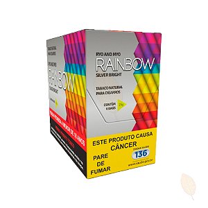 Caixa Tabaco Rainbow Silver Bright Hitobacco 25g - 6unid