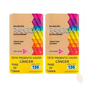 2 Bags Tabaco Rainbow Golden Brown Orgânico Hitobacco 25g