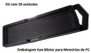 Kit com 10 Embalagens Blister para Memórias de PC