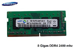 Memória Samsung 8 Gigas DDR4 2400 mhz para Notebooks